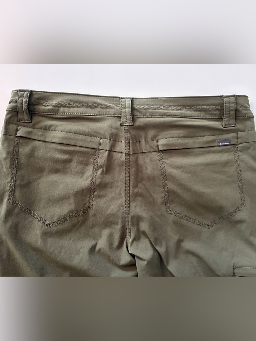 Eddie Bauer Convertible Athletic Pants Size 10 Decorative Stitching/5 Pockets - Picture 7 of 9